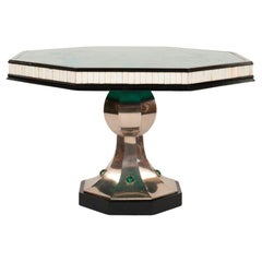 Anthony Redmile Bespoke Octagonal Pedestal Table, London 1970s