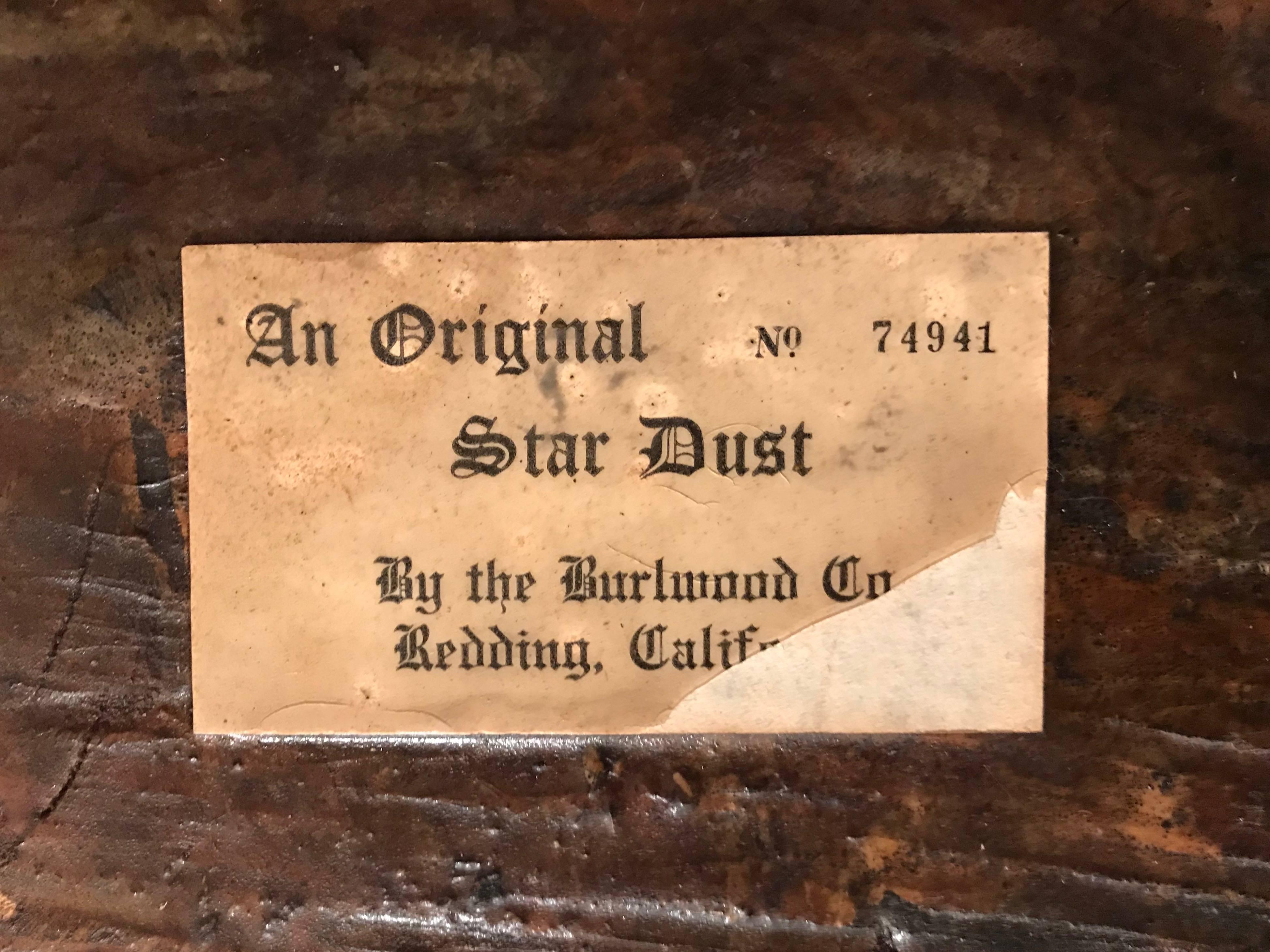 20th Century Original Star Dust Burl Elm Coffee Table