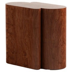 LOTUS II - Sculptural coffee table in Bubinga Pomele – Unique Collector’s piece