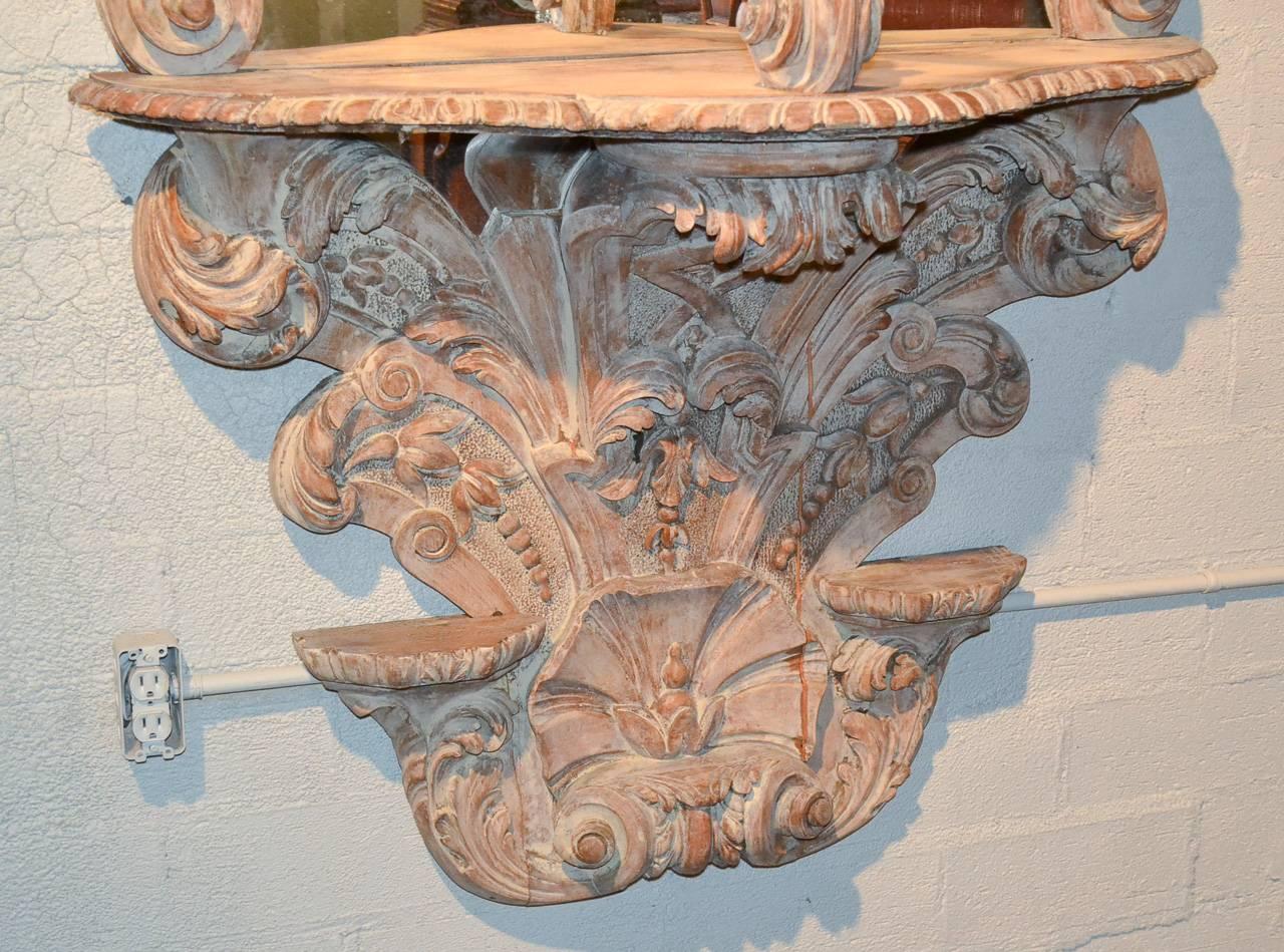 Sensational Large-Scale 19th Century Italian Carved Etagere In Good Condition In Dallas, TX
