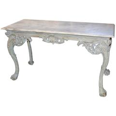 Antique 19th Century English Limewood Console