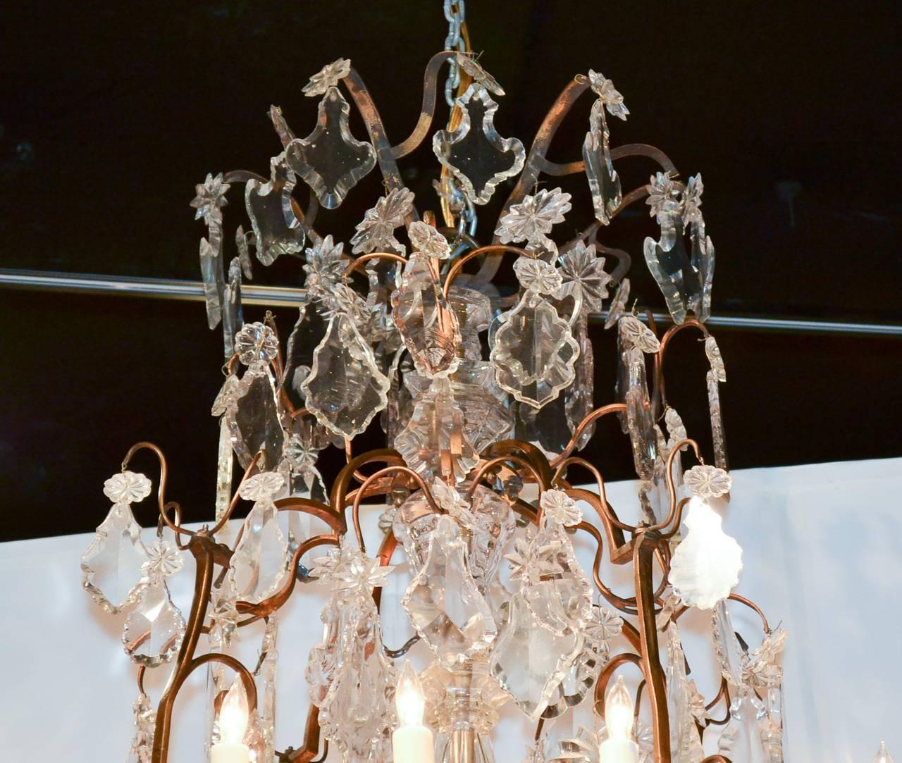 Monumental French Bronze and Crystal Thirty-Five-Light Chandelier 3