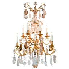 Fine 19th Century French Rock Crystal Chandelier