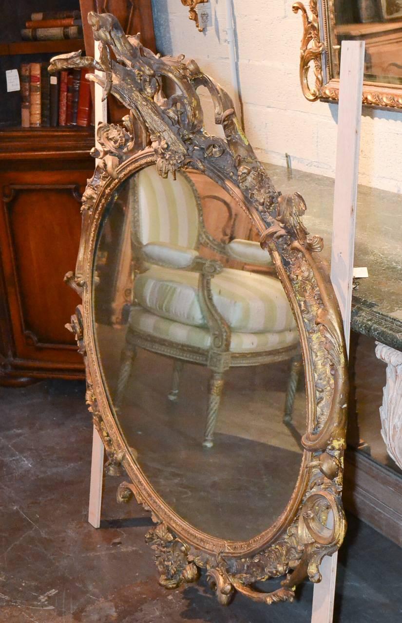 19th Century English Chippendale Mirror 4