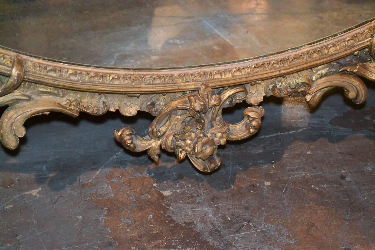 Giltwood 19th Century English Chippendale Mirror