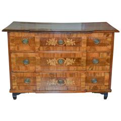 18th Century German Marquetry Inlaid Commode