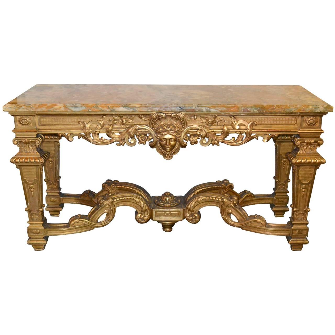 Fine 19th Century French Regence Style Console For Sale