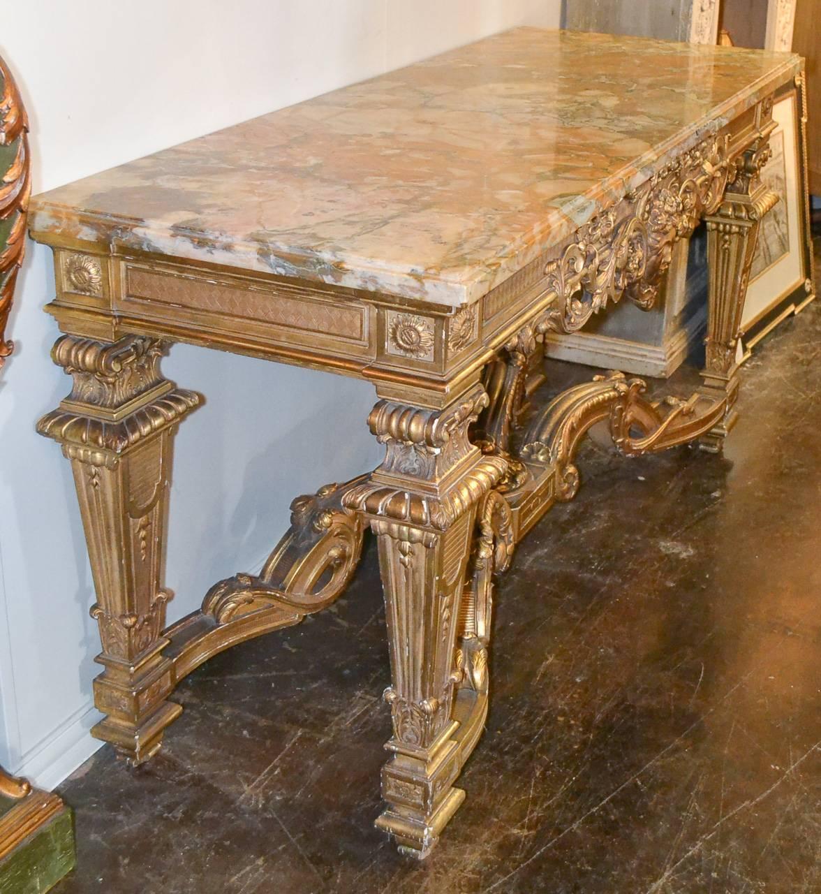 Fine 19th Century French Regence Style Console For Sale 4