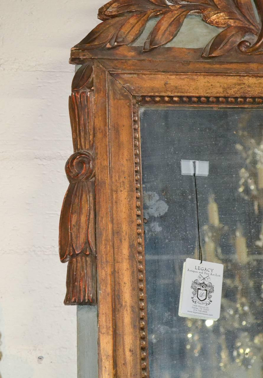 19th Century Italian Carved Mirror In Good Condition For Sale In Dallas, TX
