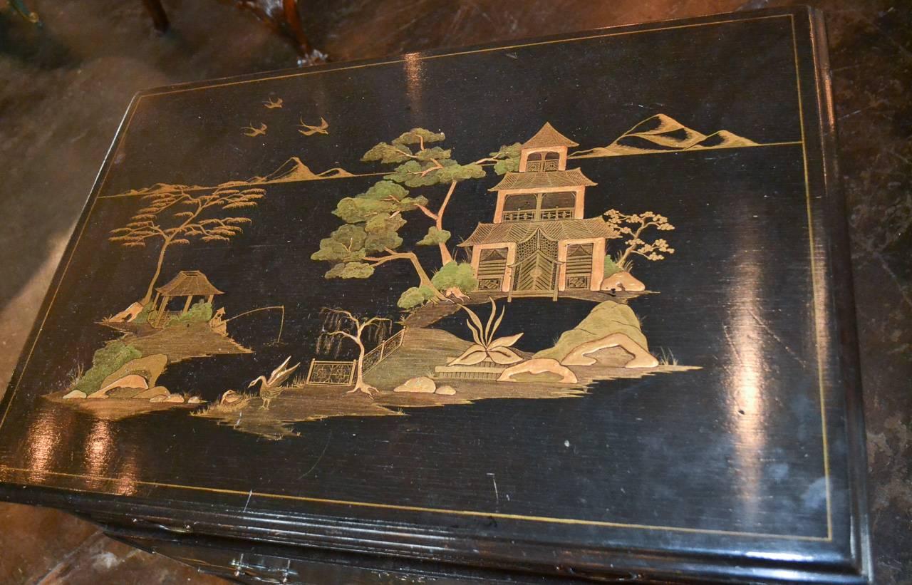 19th Century English Chinoiserie Chest 2
