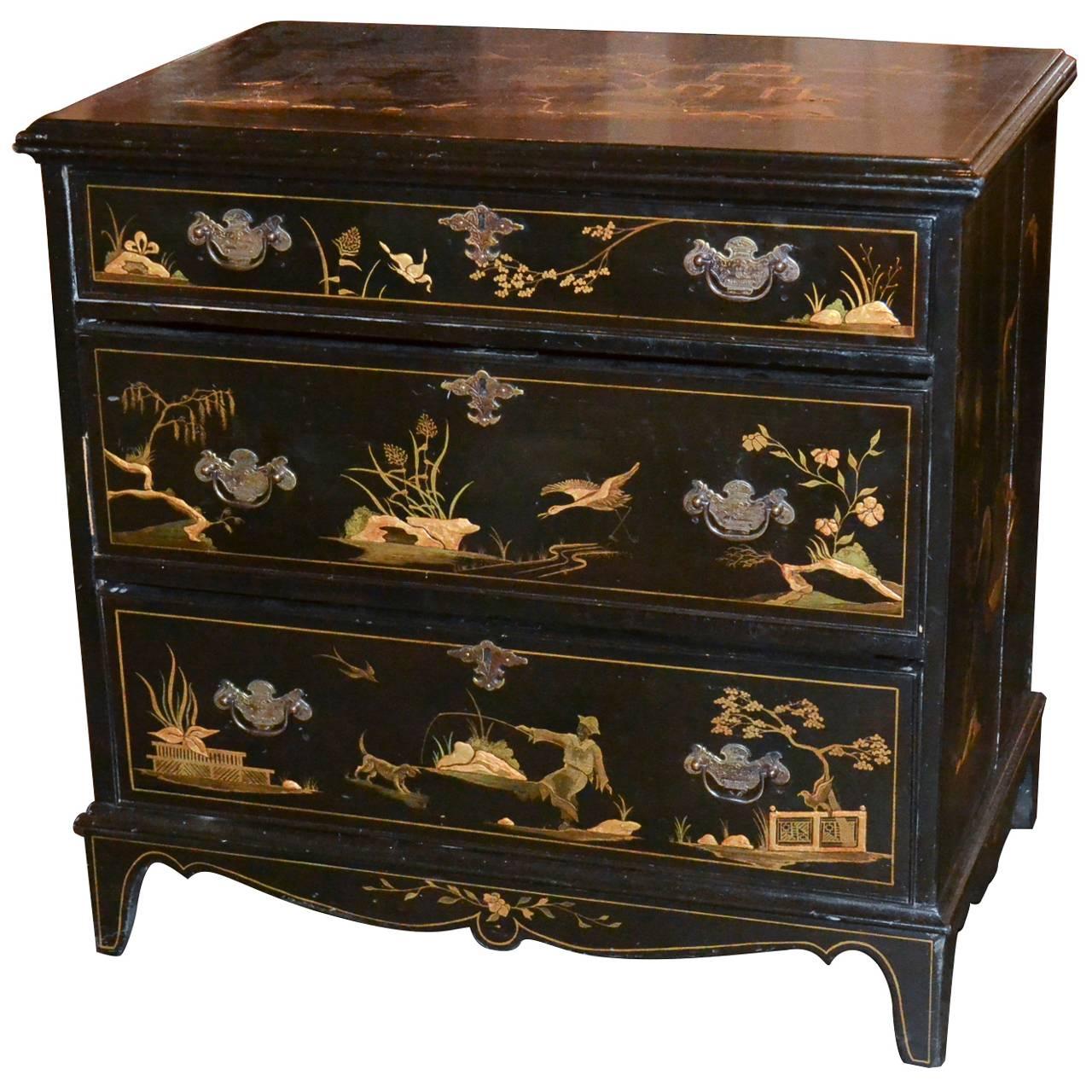 19th Century English Chinoiserie Chest