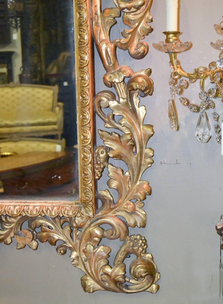 18th Century Italian Giltwood Florentine Mirror For Sale 2