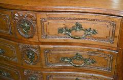 19th Century French Carved Oak Commode