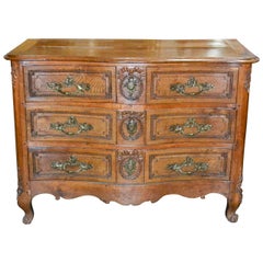 19th Century French Carved Oak Commode