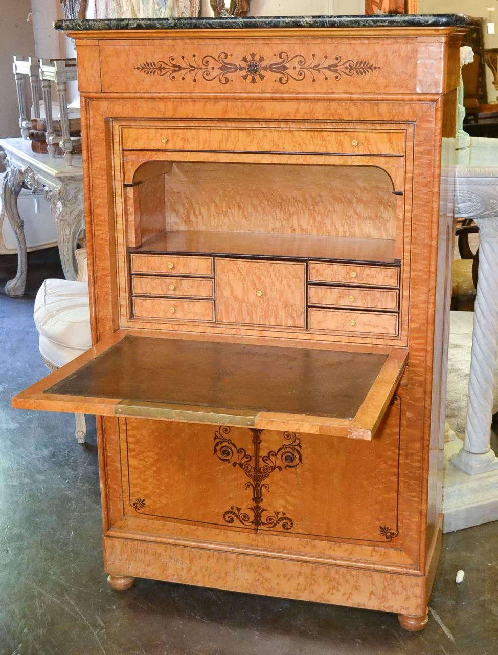 Superb 19th Century French Charles X Secretaire 1