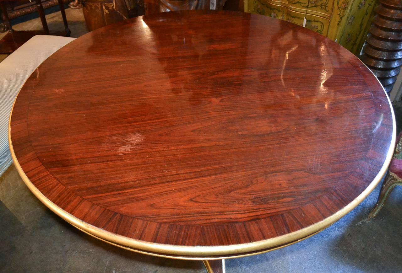 Gilt 19th Century English Regency Center Table