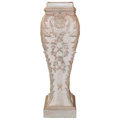 Fantastic Italian Carved and Painted Pedestal