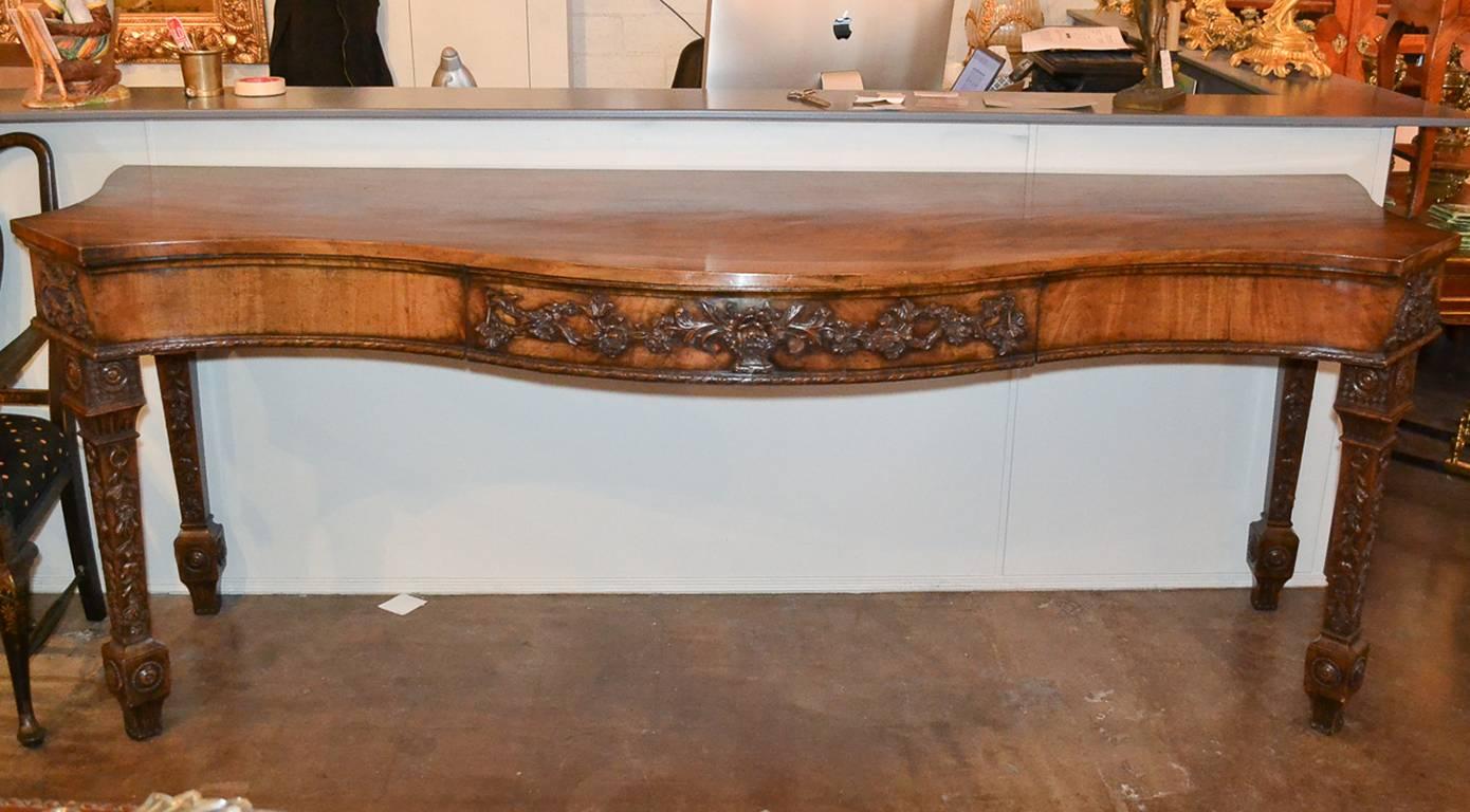 Hand-Carved Outstanding Period 18th Century Georgian Sideboard