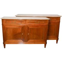 Pair of Mahogany Directoire Servers 9