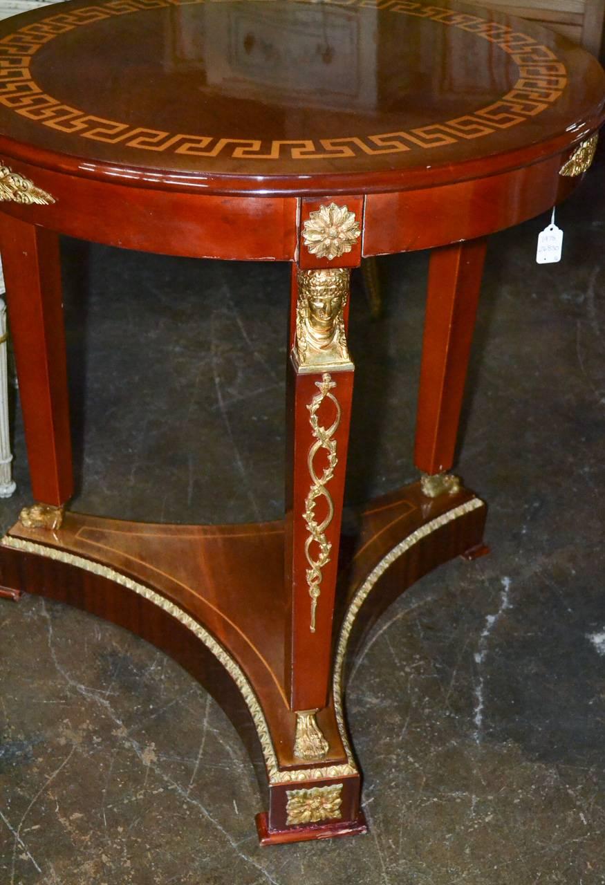 Nice Pair of Italian Empire Side Tables In Good Condition In Dallas, TX