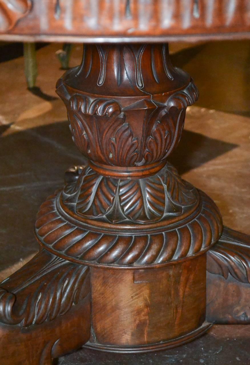 Carved 19th Century French Charles X Centre Table