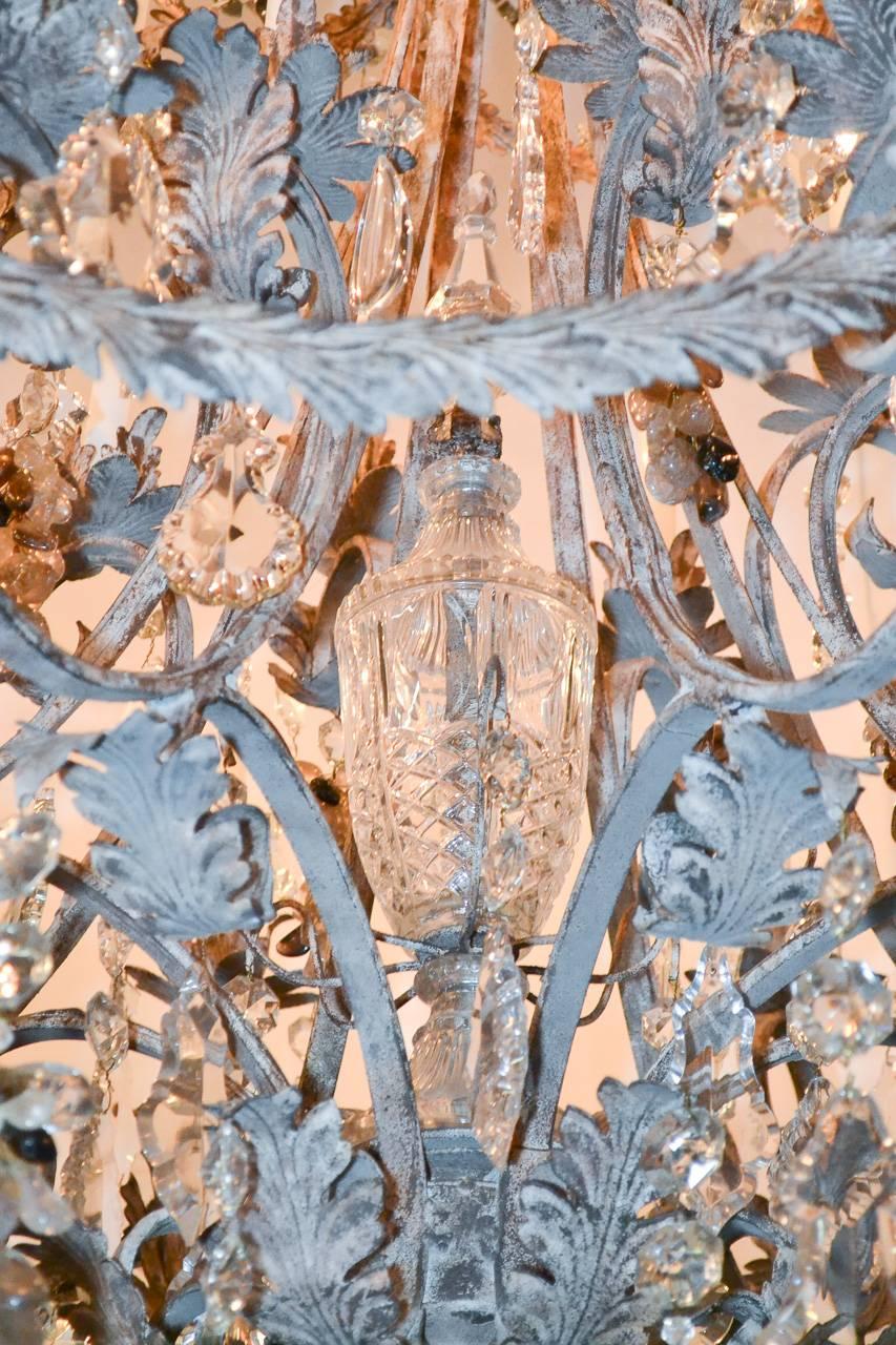 Late 20th Century Impressive Custom Rock Crystal Chandelier