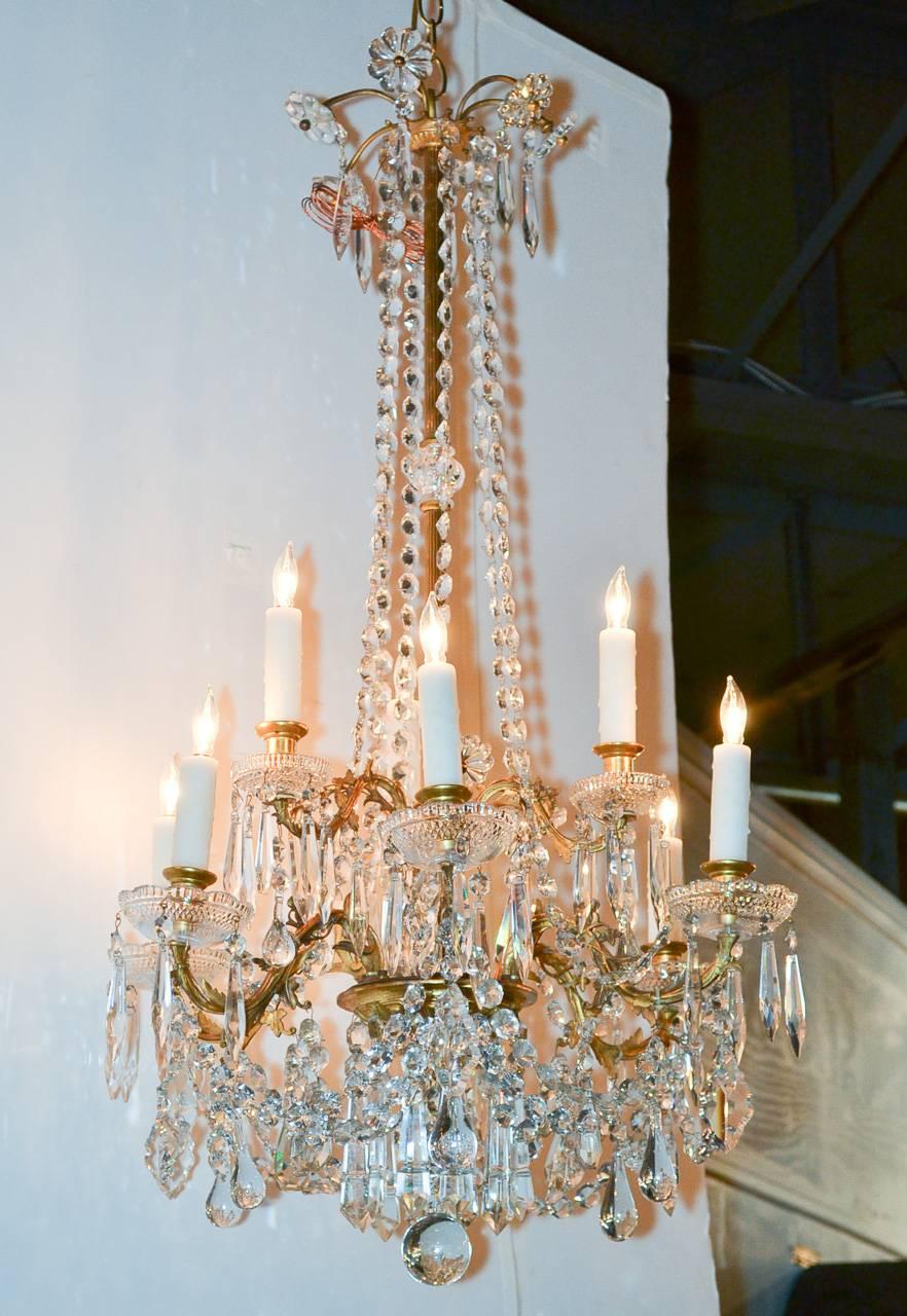 19th Century French Baccarat Chandelier 1