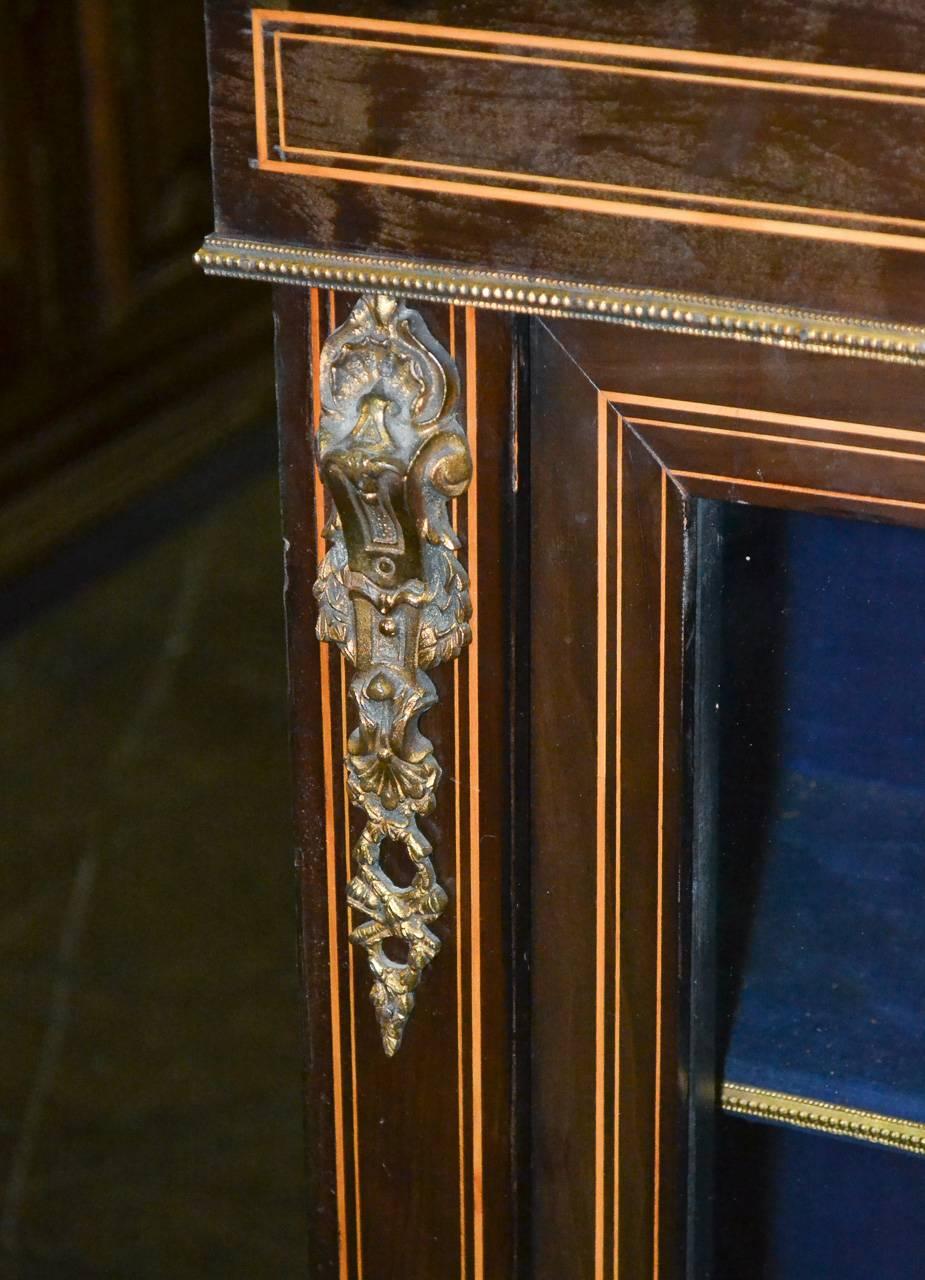 Inlay Pair of 19th Century French Napoleon III Bookcases