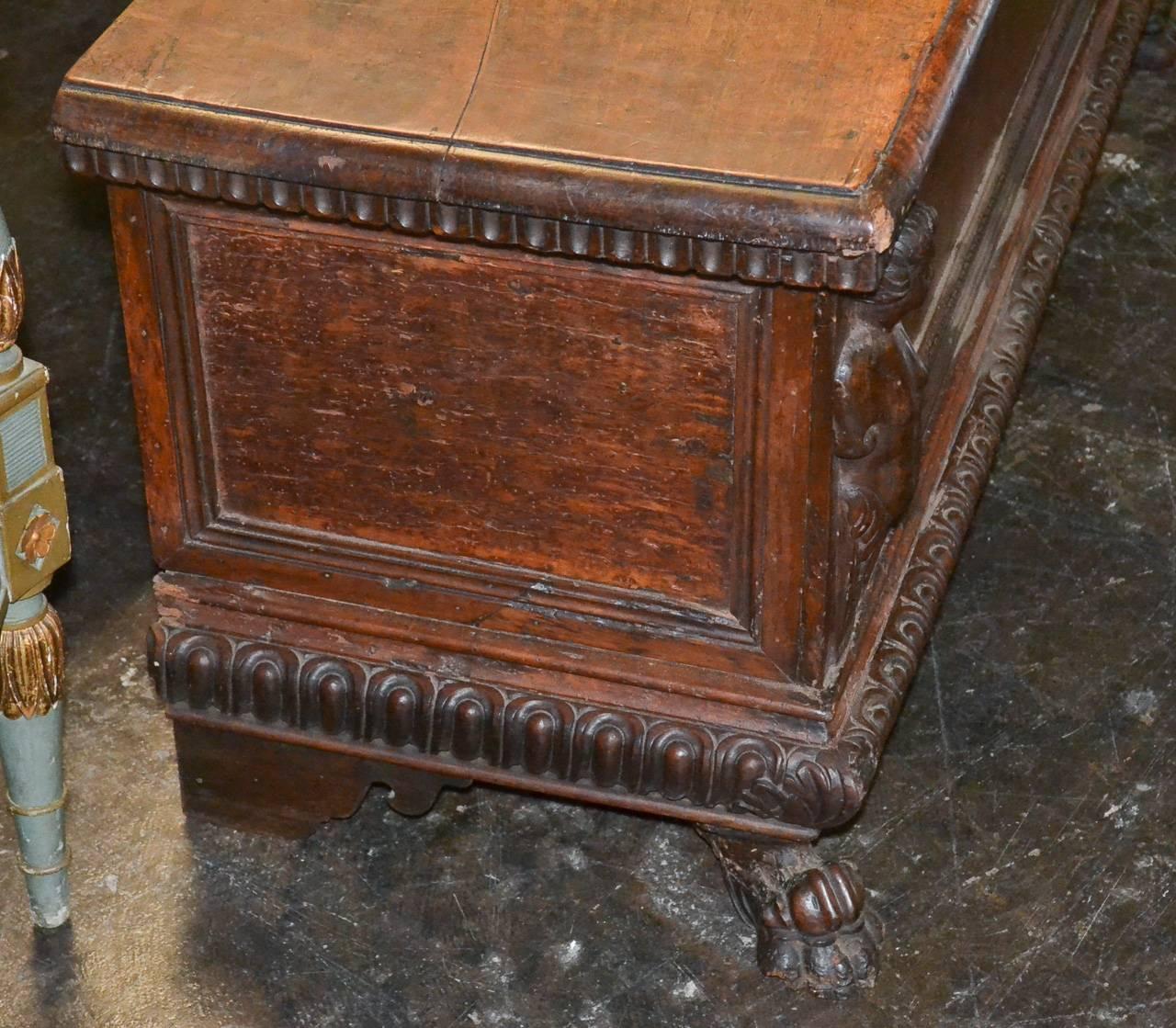 Walnut Handsome 18th Century Italian Cassone