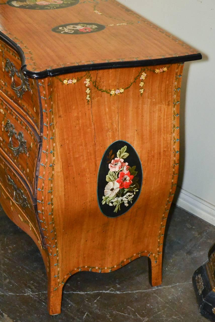 19th Century English Hand-Painted Commode 1