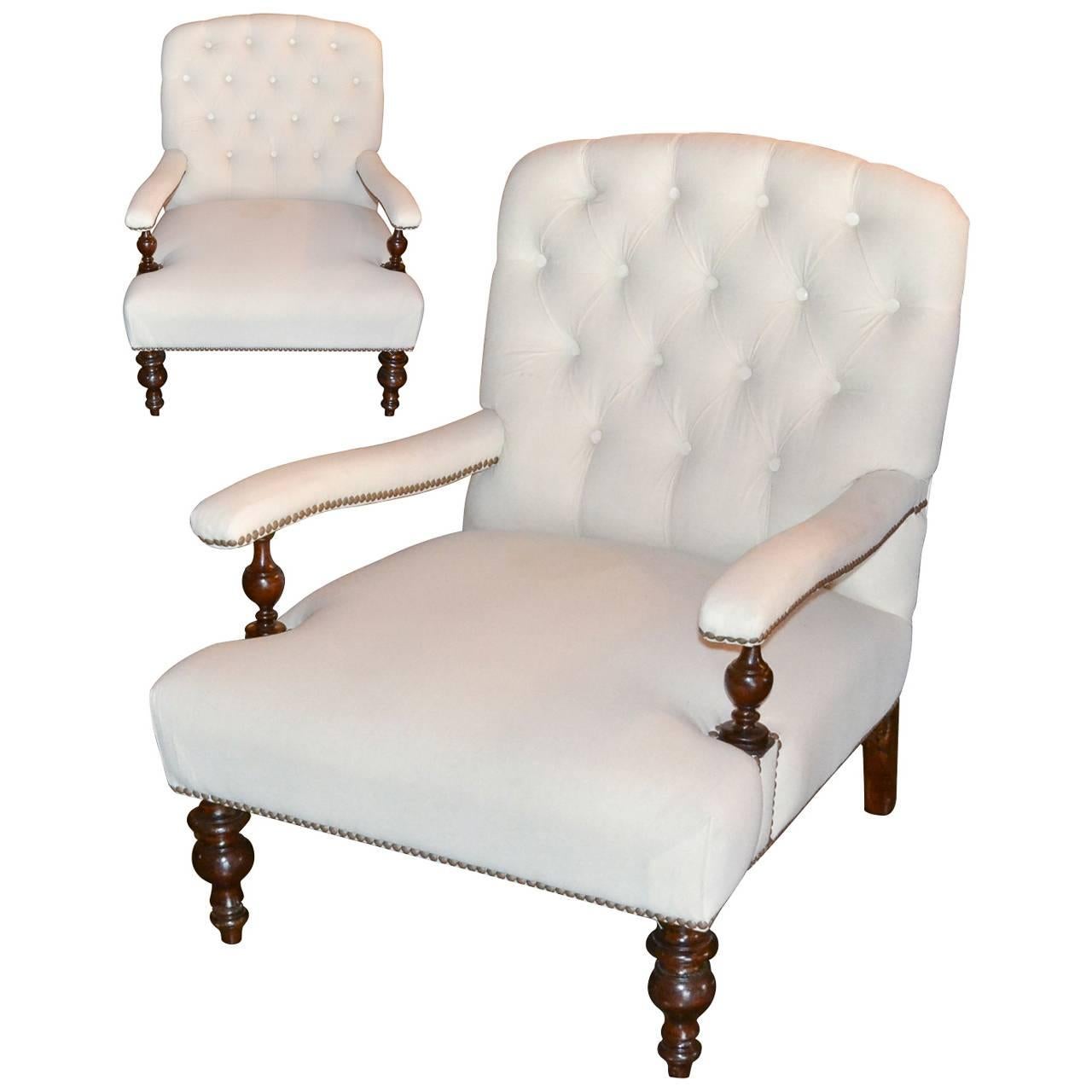 Great Pair of English Club Chairs