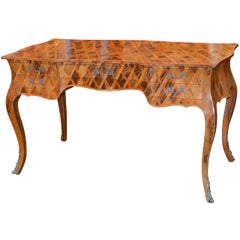 Exceptional 19th Century Italian Inlaid Parquetry Desk