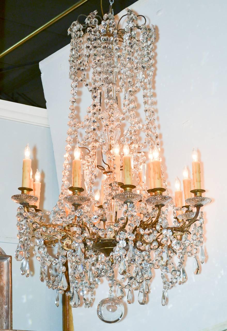 Fine 19th Century French Crystal Chandelier 1