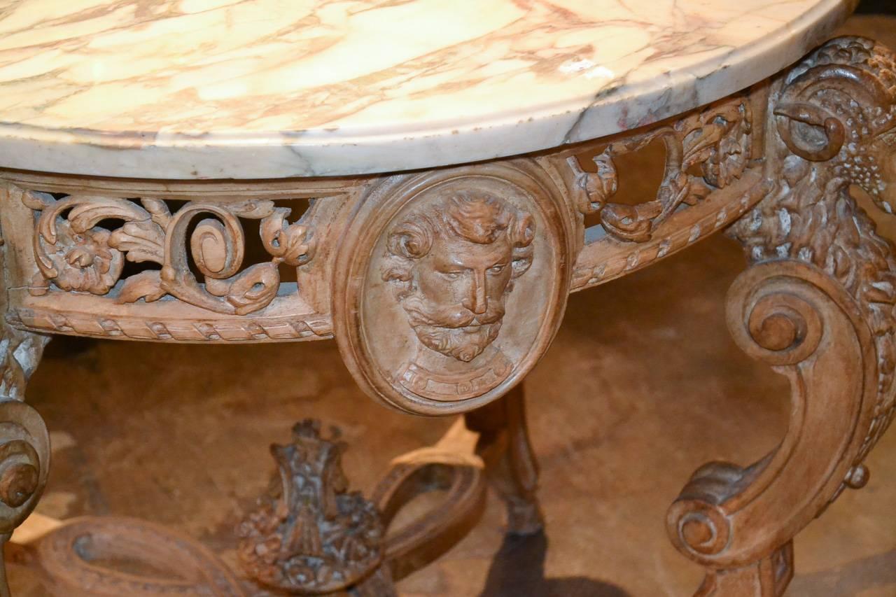 19th Century English Carved Center Table 5