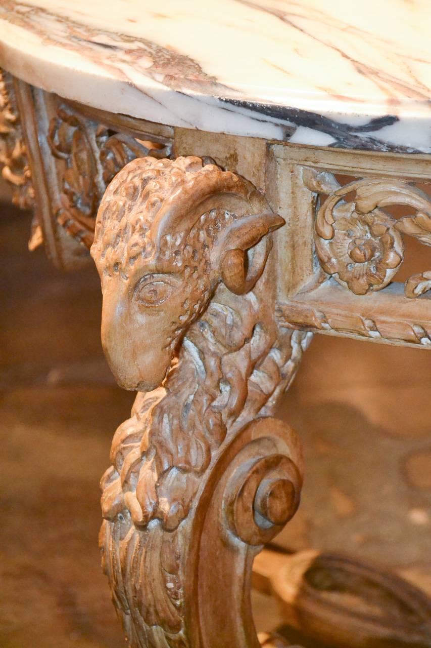 19th Century English Carved Center Table 2
