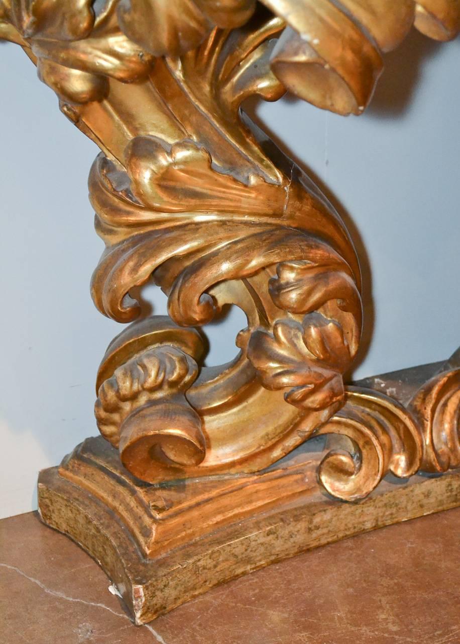 Console florentine italienne du XIXe siècle Bon état - En vente à Dallas, TX