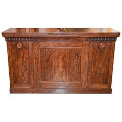 French Empire Burl Walnut Buffet