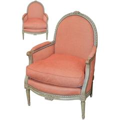 19th Century Pair of French Louis XVI Bergeres 12