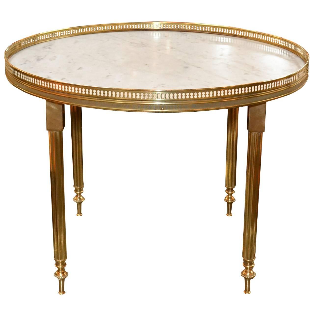 Midcentury French Brass Cocktail Table