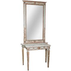 18th Century Italian Neoclassical Console and Mirror 3