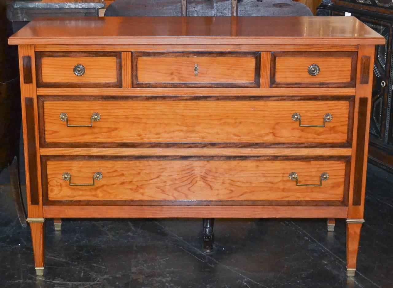 Handsome French Maple Commode In Good Condition In Dallas, TX