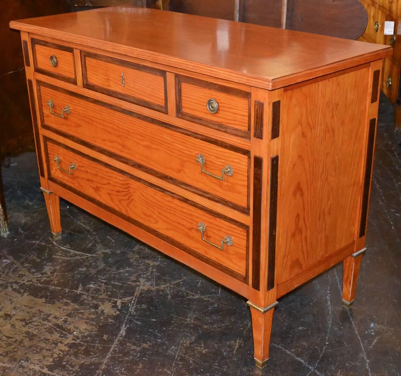 Handsome French Maple Commode 1