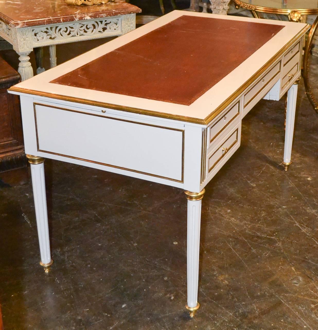 French Jansen Lacquered Writing Desk 4