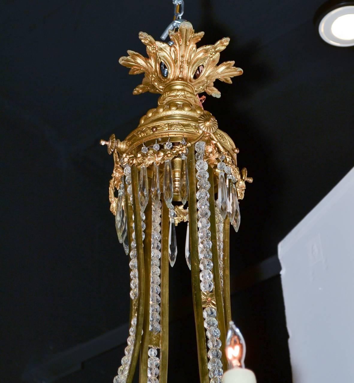 Fine 19th Century French Beaded Chandelier 2