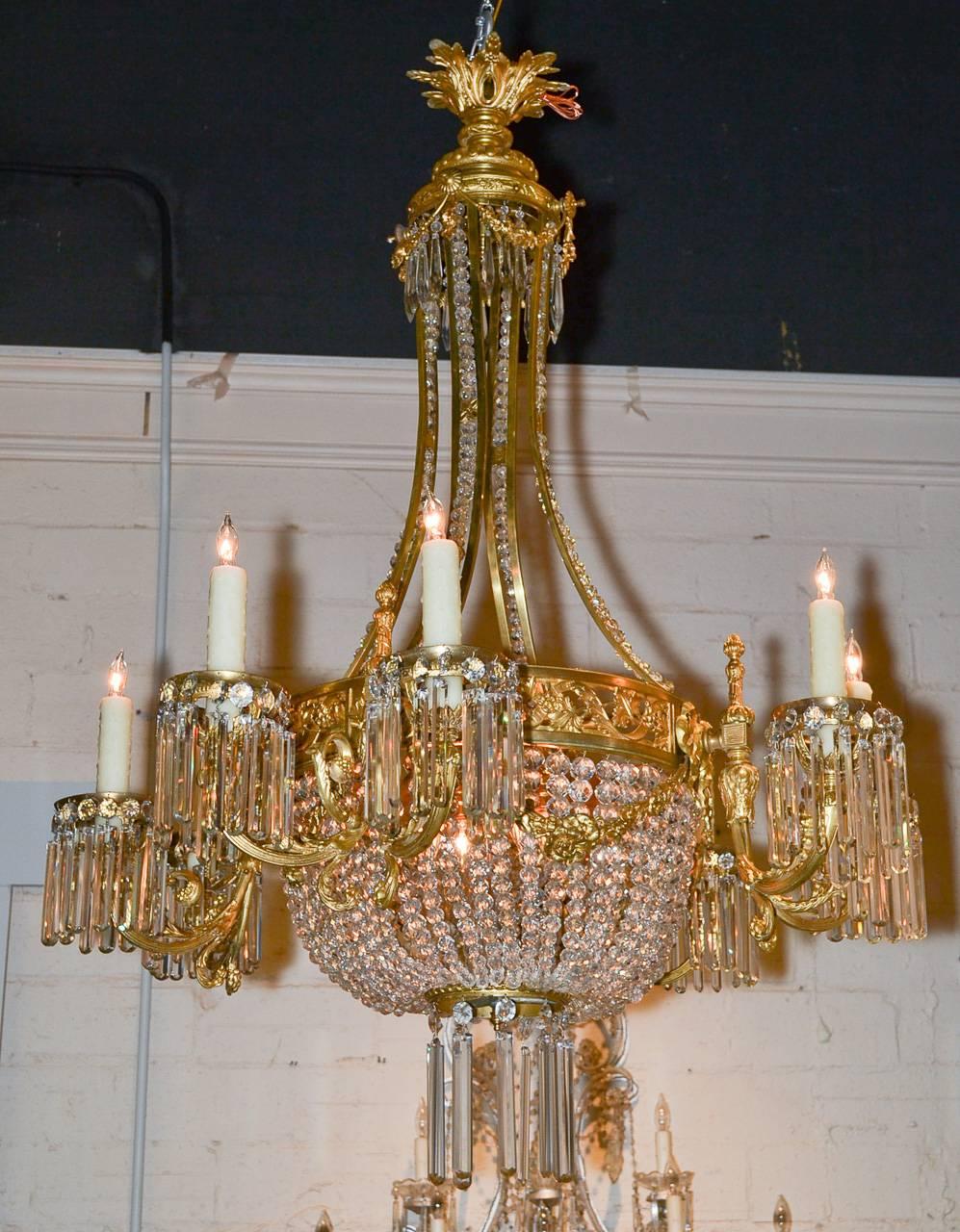 Fine 19th Century French Beaded Chandelier 4