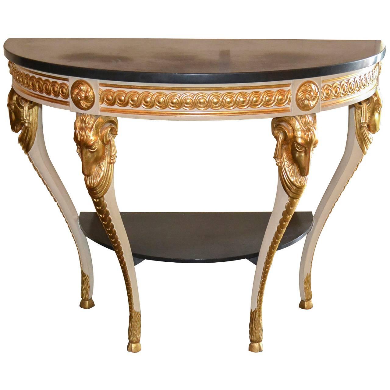 Superb French Neoclassical Console For Sale