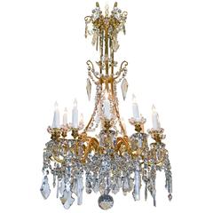 Exceptional 19th Century French Baccarat Chandelier