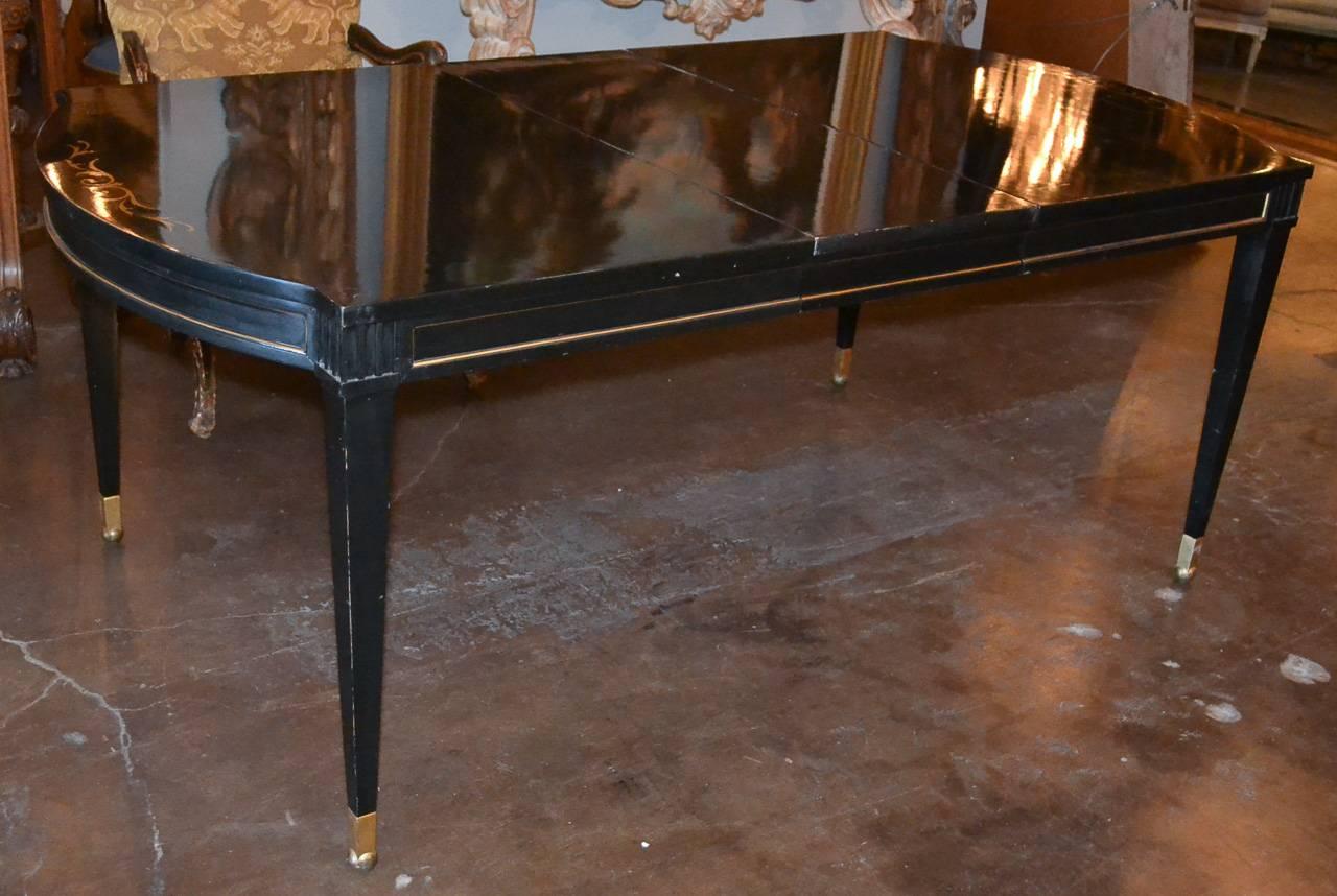 Lacquered French Neoclassical Dining Table