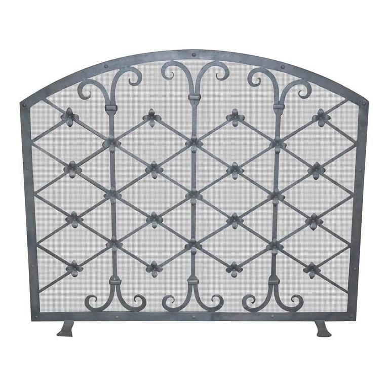 Custom Iron Fire Screen Made By Legacy Antiques In Dallas For Custom Iron Fire Screen Made By Legacy Antiques In Dallas For