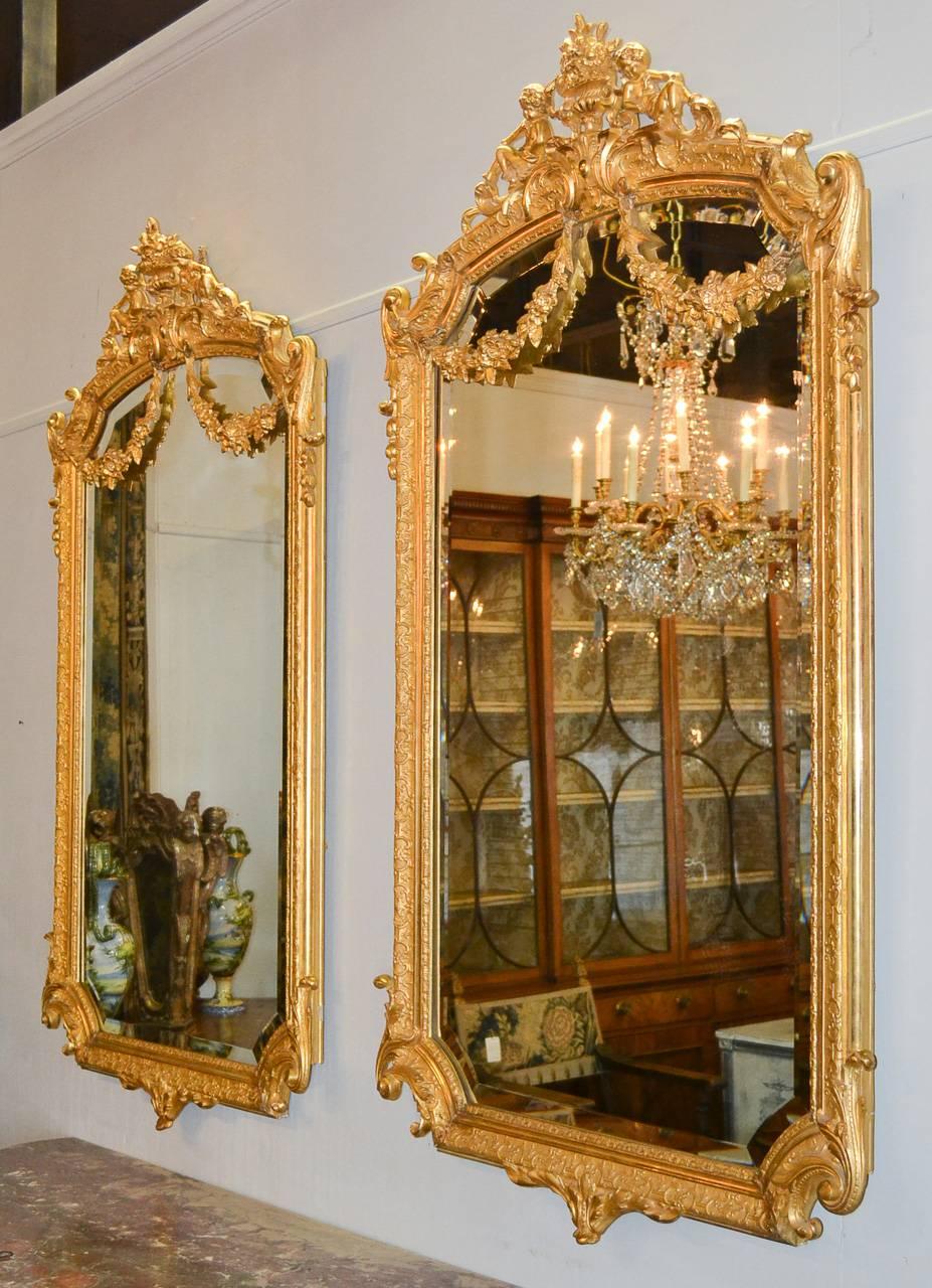 Radiant Pair of French Louis XV Style Mirrors 3